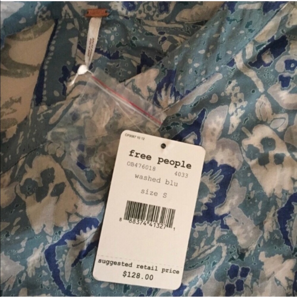 $128 NWT💙FREE PEOPLE Tunic/ Dress - Picture 2 of 8